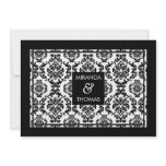 MODERN WEDDING INVITATIONS :: damask colors 10
