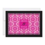 MODERN WEDDING INVITATIONS :: damask colors 2