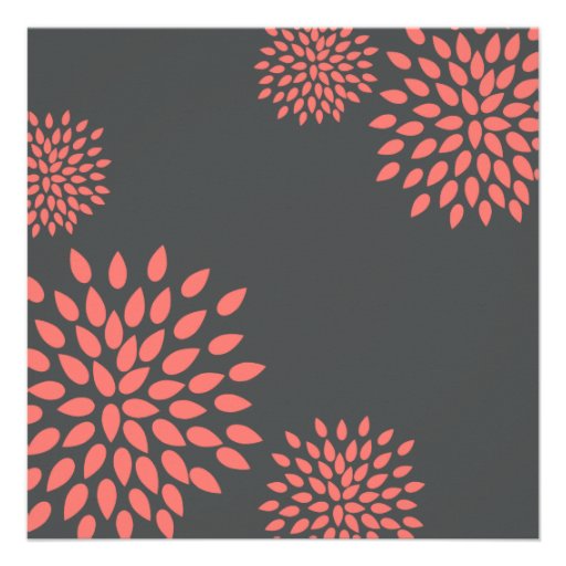 Modern Wedding Invite // Posh Petals // Papaya