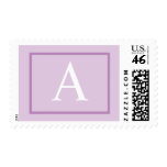 Modern Wedding Monogram A Postage
