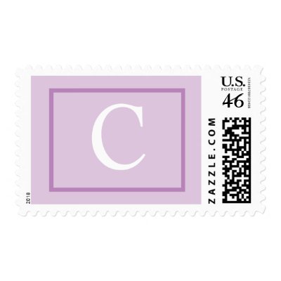 Modern Wedding Monogram C Postage Stamp