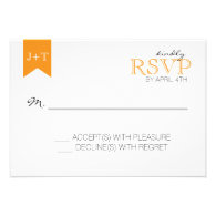Modern Wedding reply card with Moroccan Pattern Custom Announcement