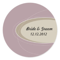 Modern Wedding Sticker stickers