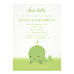 Modern Whale Baby Shower Invitation - Boy/Girl