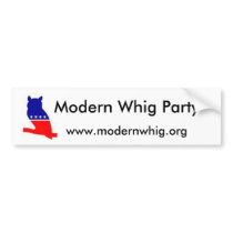 Modern Whig Party Bumper Sticker bumper stickers
