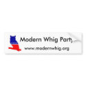 Modern Whig Party Bumper Sticker bumper stickers
