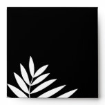 Modern White Fern Custom Envelope envelopes