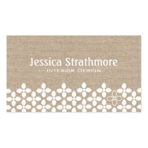 Modern White Flower Business Card business cards
