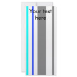 Modern white gray and blue stripes rack cards