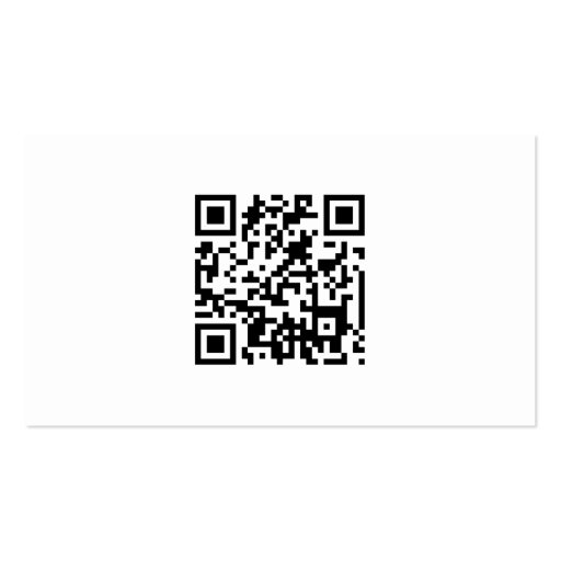 Modern White QR Code Business Card Templates (back side)