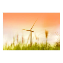 Modern windmill in the dawn posters by AmazingPosterPrints Modern windmill in the dawn posters