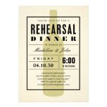 Modern Wine Wedding Rehearsal Dinner Invitations