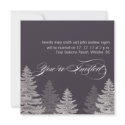 Modern Winter Wedding Invitation Cards Trees invitation