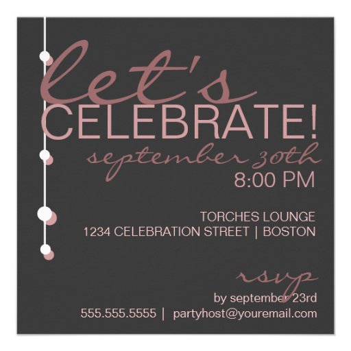 Modern Woman Birthday Party Invitation
