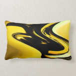 Modern Yellow Abstract Throw Pillow pillows