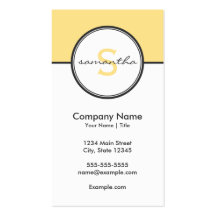 Modern Yellow and Gray Business Card Templates