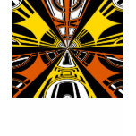 Modern yellow and orange circle pattern t-shirts