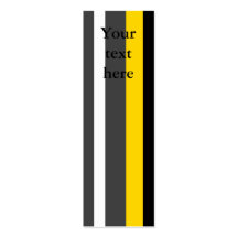 Modern yellow black gray and white stripes business card template