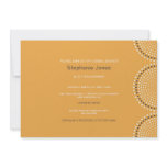Modern Yellow Circles Bridal Shower Invitation