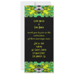 modern yellow green invitations