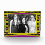 modern yellow pink abstract photo frame awards