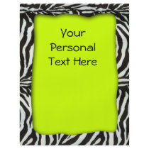 Modern zebra print flyer