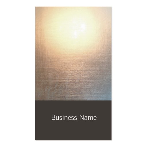 Modern Zen Glow Profile Business Card (front side)
