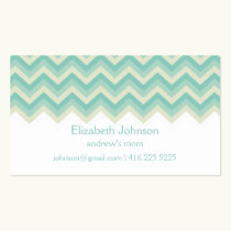 Modern Zigzag Mommy Calling Card business cards