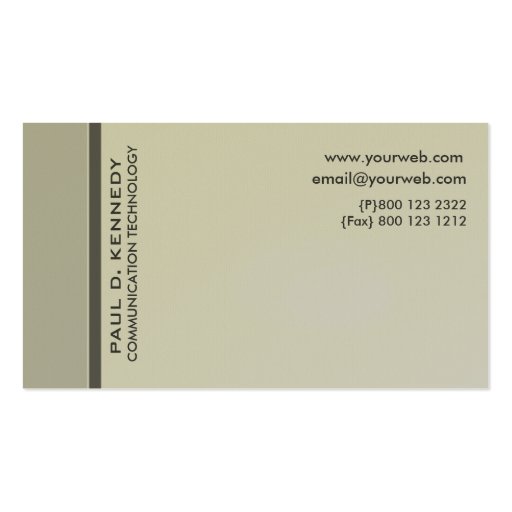 Modernist Contemporary Trendy Designs Business Cards (front side)