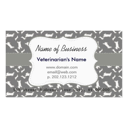 Modernist Plain Bold Business Cards (front side)