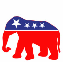 Modernized GOP Elephant Photo Cutout