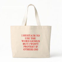modest genius joke bags