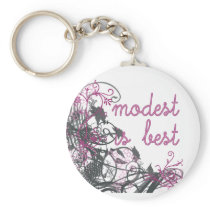 Modest is Best Key Chain