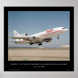 Modified L-1011 takes off with the X-34 posters