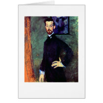 Modigliani art portrait painting Paul Alexanders Cards