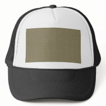 Modish brown leafs on retro purple background hat