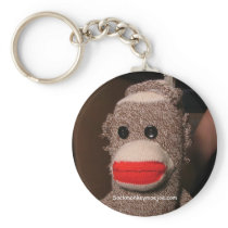 Moe Sock Monkey Keychain keychains