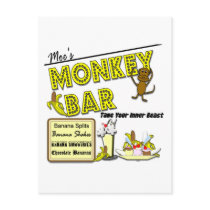 Moe's Monkey Bar Banana Splits Gifts and Apparel Post Cards