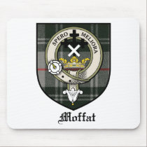 Moffat Clan Crest Badge Tartan mousepads