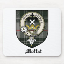 Moffat Clan Crest Badge Tartan mousepads by clan_badges Moffat Clan Crest Badge Tartan mousepads