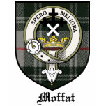 Moffat Clan Crest Badge Tartan T-shirts