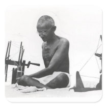 Mohandas Karamchand  Gandhi Square Sticker
