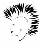 mohawk, mohican, hairstyle, punk, retro, 70s,
