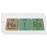 Moira as Molybdenum Iodine Radium rack cards