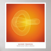 Moire Trefoil Posters