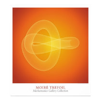 Moire Trefoil posters
