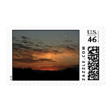 Mojave sunset stamp