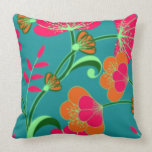 MOJO DESIGNER PILLOWS - BLUE ORANGE - TOSS - THROW pillows