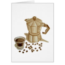 Moka Pot with Espresso Shot cards