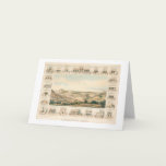 Mokelumne Hill Panoramic Map 1855 (1107A) cards